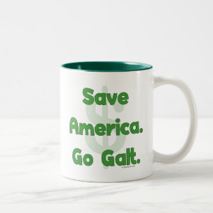 Save America Go Galt Two-Tone Coffee Mug