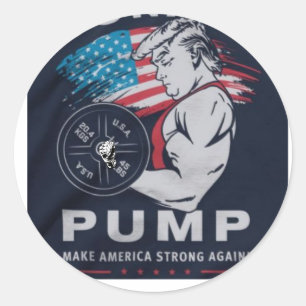 save america strong classic round sticker
