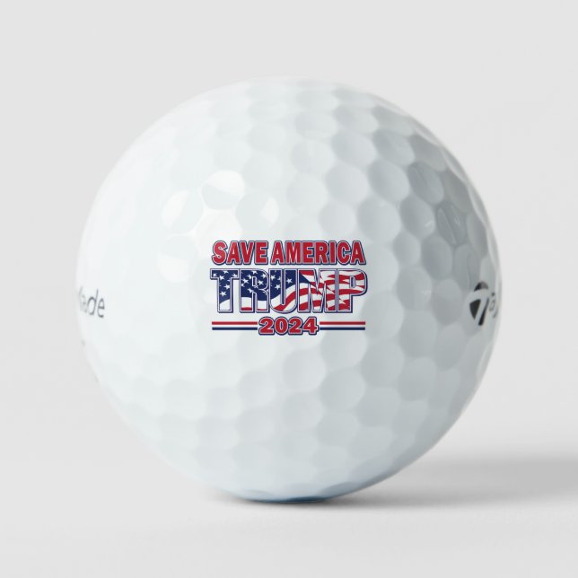 Save America Trump 2024 Golf Balls (Front)