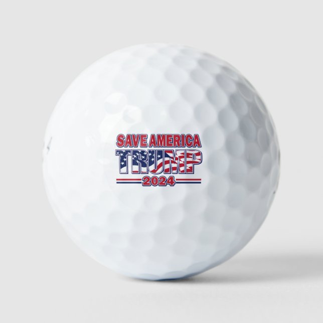 Save America Trump 2024 Golf Balls (Front)