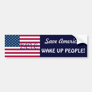 Save America!-Vote 2016/WAKE UP PEOPLE! Bumper Sticker