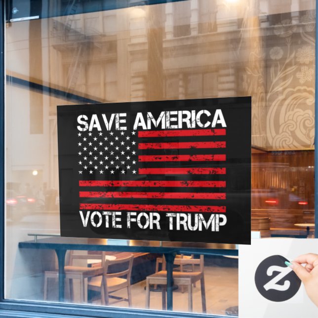 Save America Vote For Trump (Cafe Window)