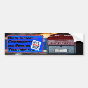 Save America's Postal Service Bumper Sticker