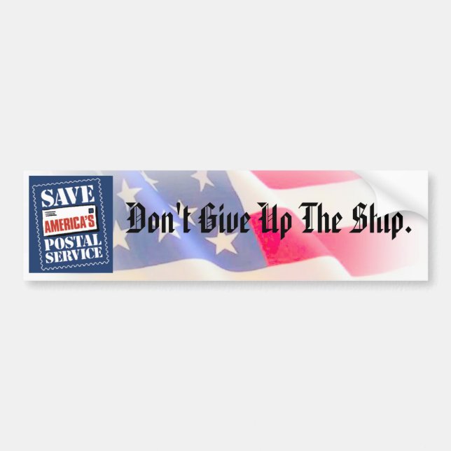 Save America's Postal Service Bumper Sticker (Front)