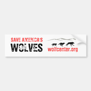 Save America's Wolves Bumper Sticker