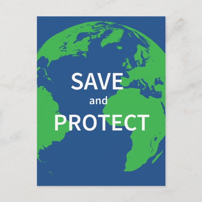 Save and protect postcard (Front)