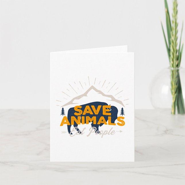Save Animals Eat People Card (Creator Uploaded)