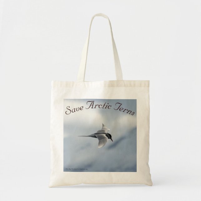 Save Arctic Terns Bag by RoseWrites (Front)