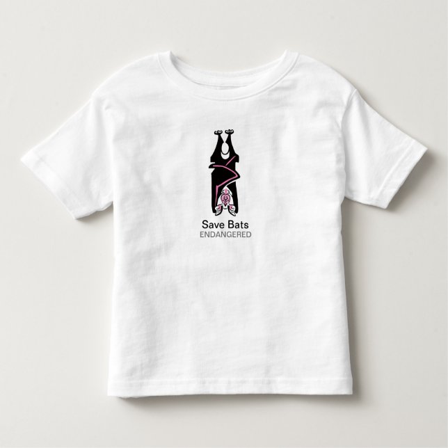  Save BATS- Endangered animal - wildlife Toddler T-Shirt (Front)