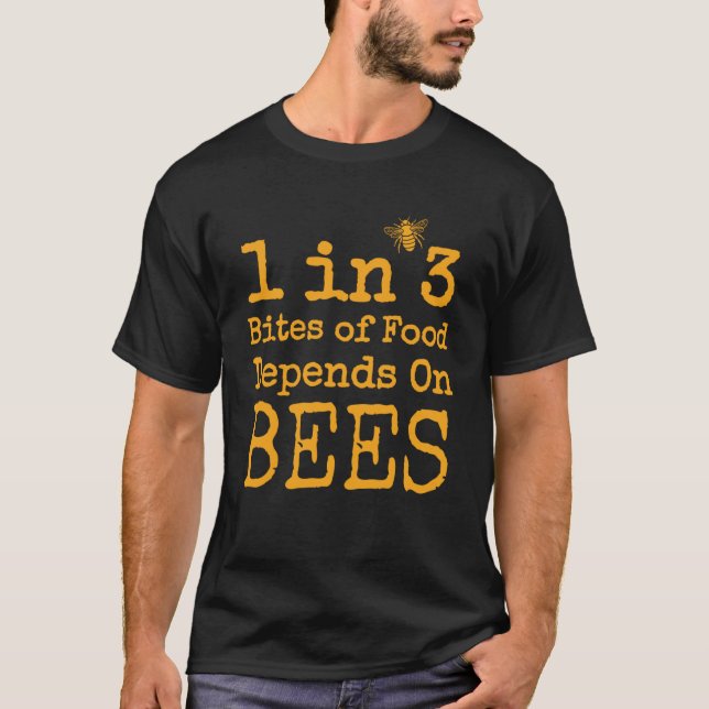 Save Bees Pollinators Designs for Bee T-Shirt (Front)