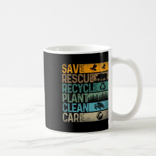 Save Bees Rescue Animals Recycle Plastics Fun Eart Coffee Mug