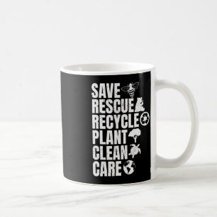 Save Bees Rescue Animals Recycle Plastict Earth Da Coffee Mug