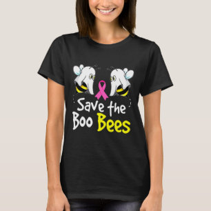Save Boo Bees Fun Breast Cancer Awareness Hallowee T-Shirt