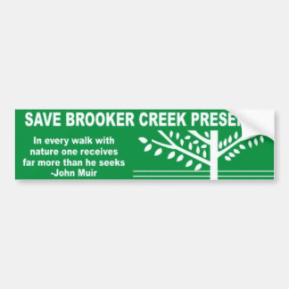 Save Brooker Creek Preserve Bumper Sticker