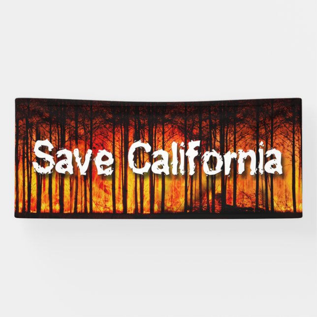 Save California from Wildfires Banner (Horizontal)