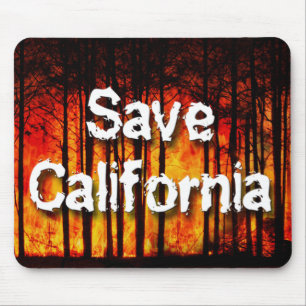 Save California from Wildfires Mouse Pad