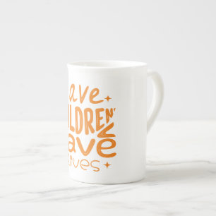 Save Children, Save Lives Bone China Mug