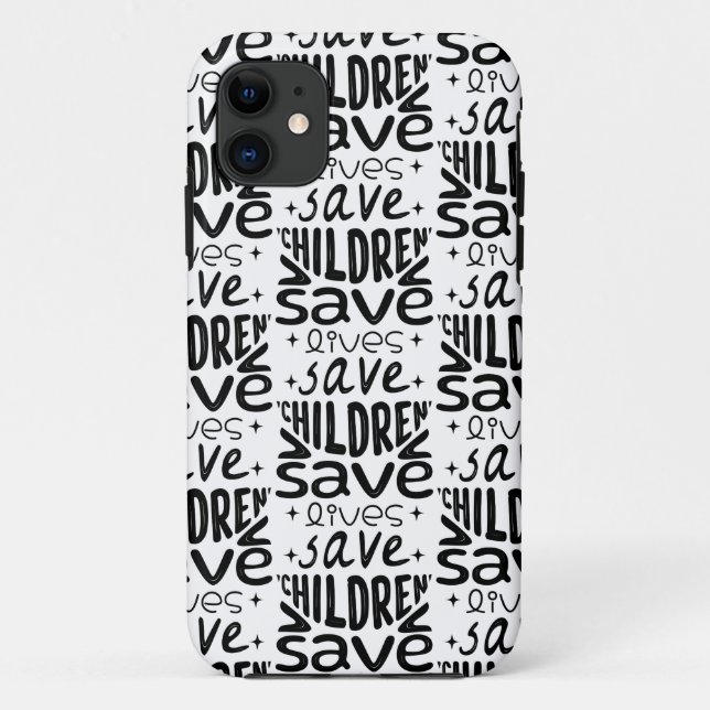 Save Children, Save Lives Case-Mate iPhone Case (Back)