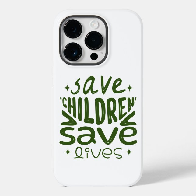 Save Children, Save Lives Case-Mate iPhone Case (Back)