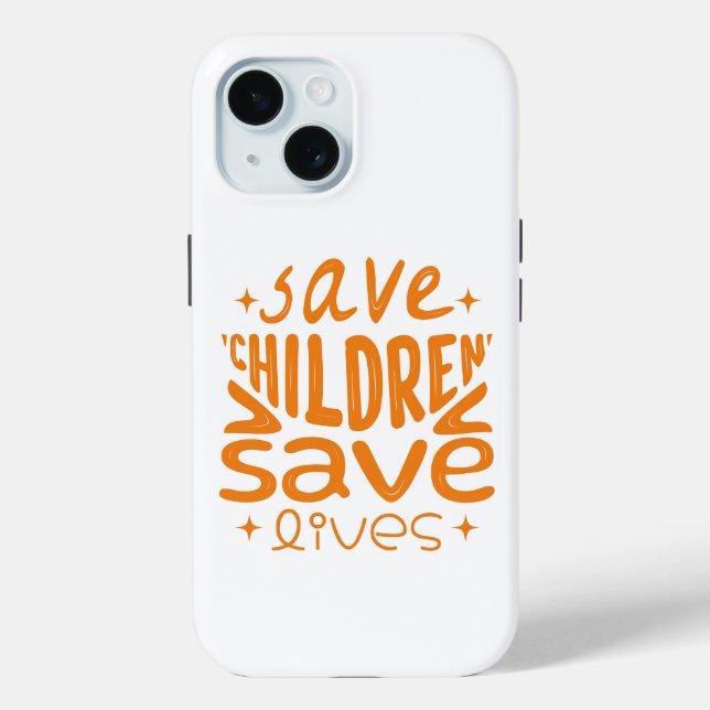 Save Children, Save Lives Case-Mate iPhone Case (Back)