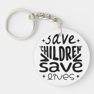 Save Children, Save Lives Favour Tags Key Ring