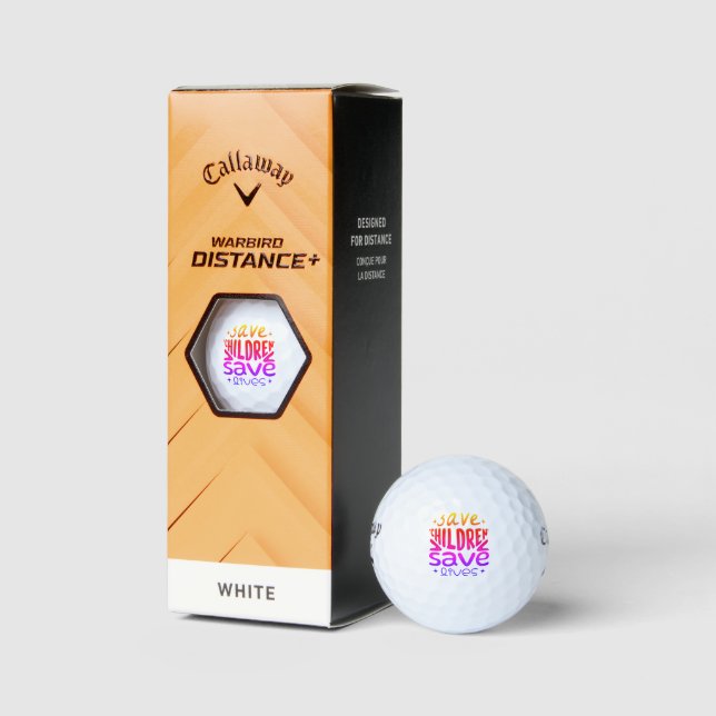 Save Children, Save Lives Golf Balls (Packaging)