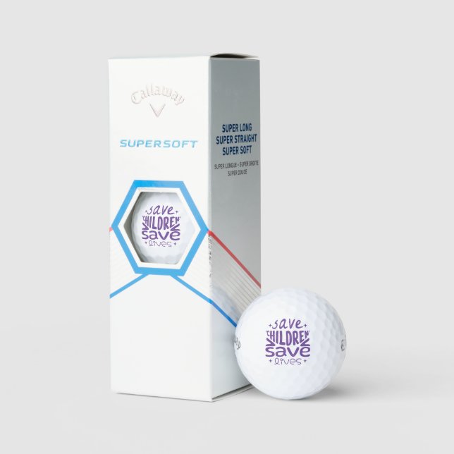Save Children, Save Lives Golf Balls (Packaging)