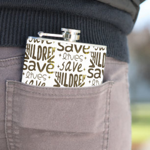 Save Children, Save Lives Hip Flask
