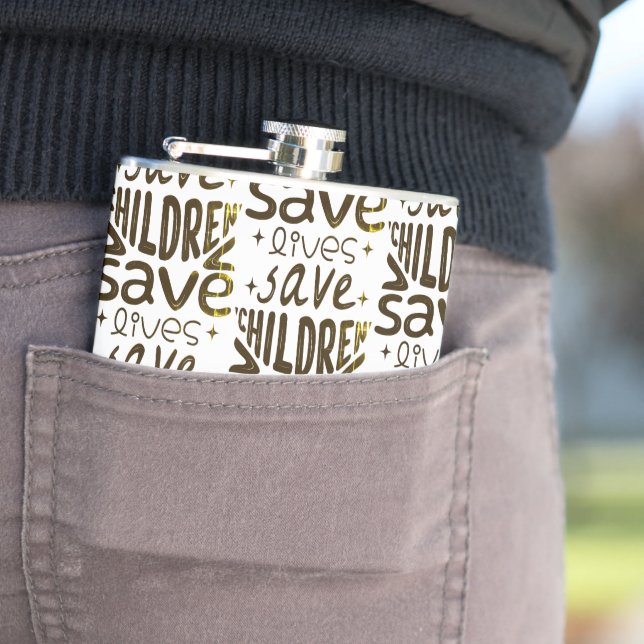 Save Children, Save Lives Hip Flask (In Situ)