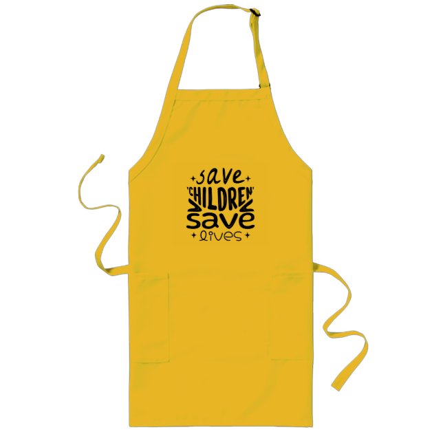 Save Children, Save Lives Long Apron (Front)