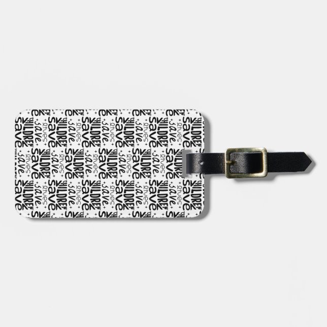 Save Children, Save Lives Luggage Tag (Front Horizontal)