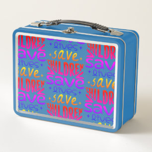 Save Children, Save Lives Metal Lunch Box