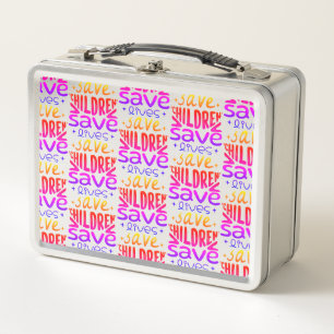 Save Children, Save Lives Metal Lunch Box