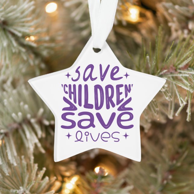 Save children save lives ornament (Tree)