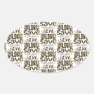 Save Children, Save Lives Oval Sticker