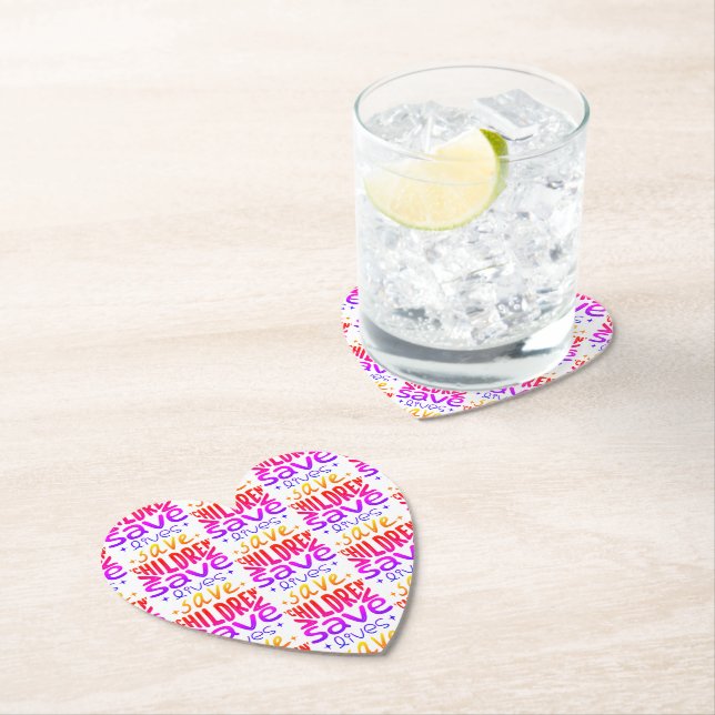Save Children, Save Lives Paper Coaster (Insitu)