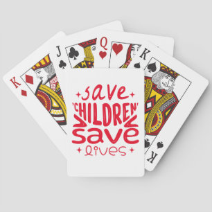 Save Children, Save Lives Playing Cards