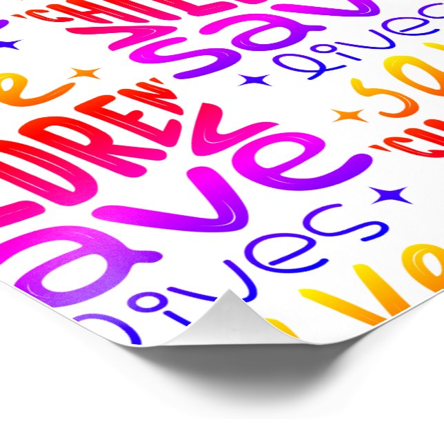 Save Children, Save Lives Poster (Corner)