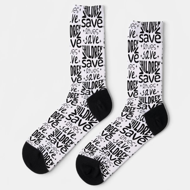 Save Children, Save Lives Socks (Left)