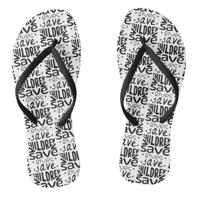 Save Children, Save Lives Thongs (Footbed)