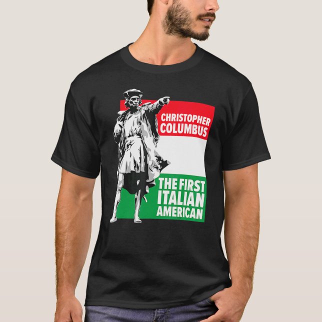 Save Columbus Day Italian Pride T-Shirt (Front)