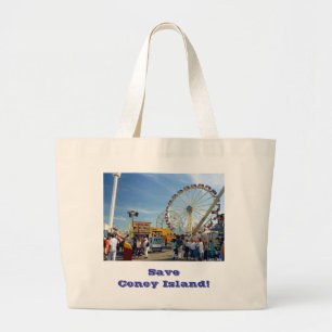 'Save Coney Island!' Astroland Jumbo Canvas Tote