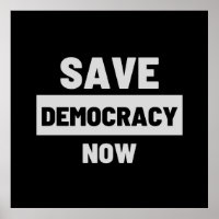 Save Democracy Now Posster
