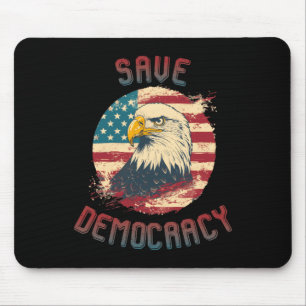 Save Democracy Sticker1 Mouse Pad