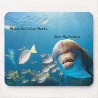 Save dolphins mouse mat, environmental message mouse pad