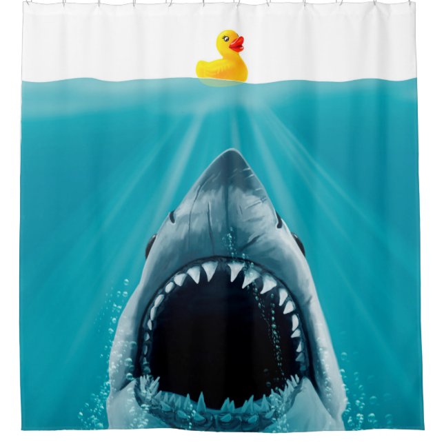 Save Ducky Shower Curtain (Front)
