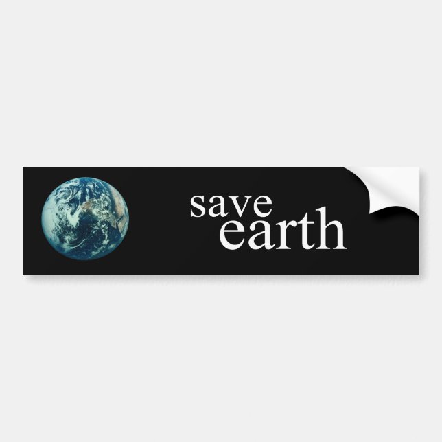 SAVE EARTH BUMPER STICKER (Front)