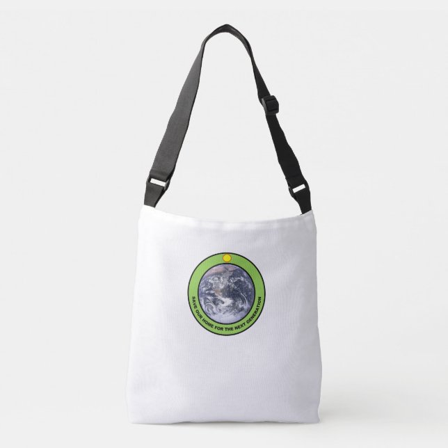 Save Earth Cross Body Bag (Front)