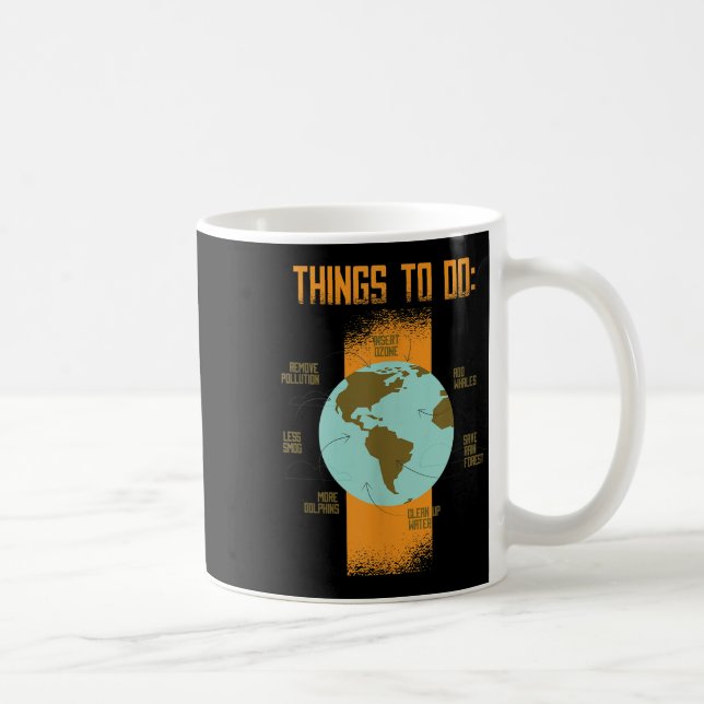 Save Earth Environmental Planet Protection Climate Coffee Mug (Right)