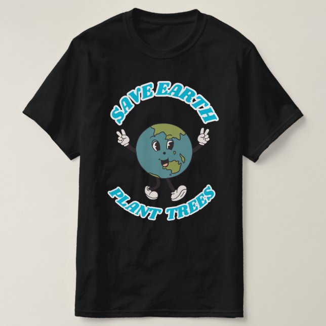 Save Earth Plant Trees Mens T-Shirt (Design Front)
